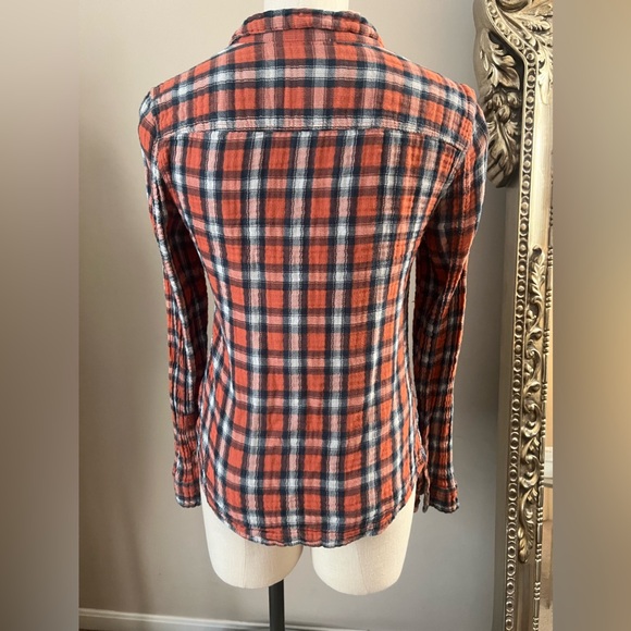 Abercrombie & Fitch cotton button down flannel shirt - Picture 3 of 8